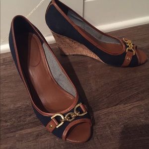 Tommy Hilfiger navy wedges